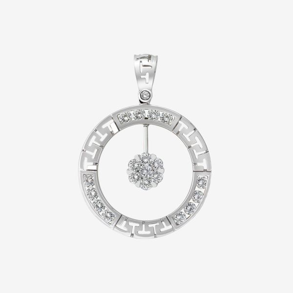  ACCENTED BORDER CLUSTER PENDANT 