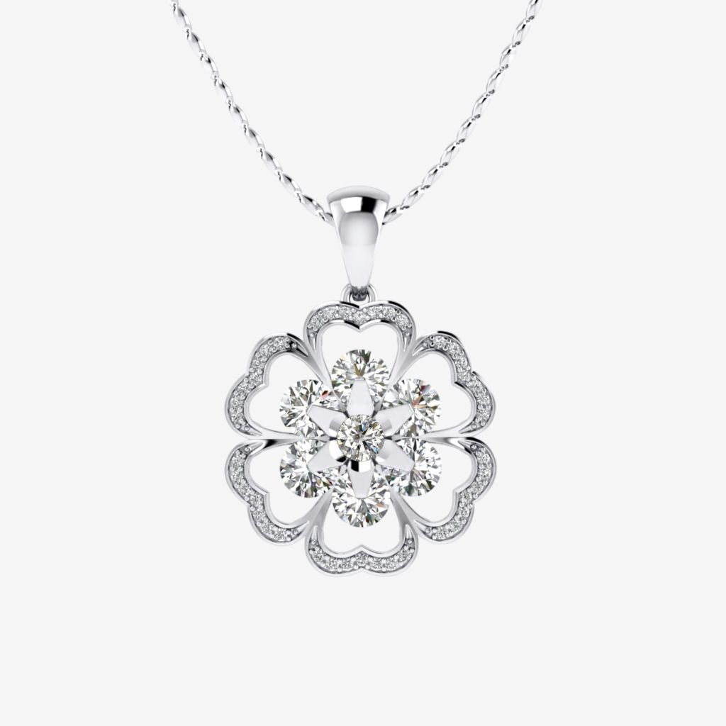  ACCENTED LUMINOUS BLOSSOM PENDANT 