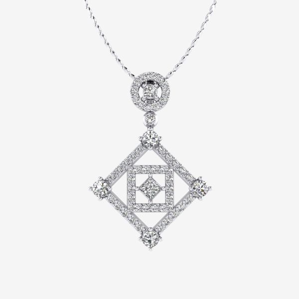  ART DECO-INSPIRED GEOMETRIC PENDANT 