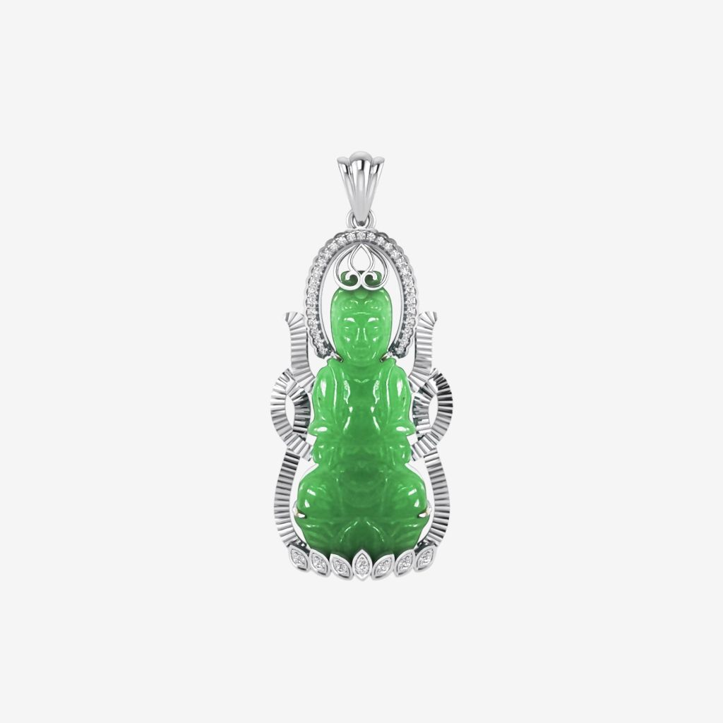  AVALOKOTESHVARA JADE PENDANT 