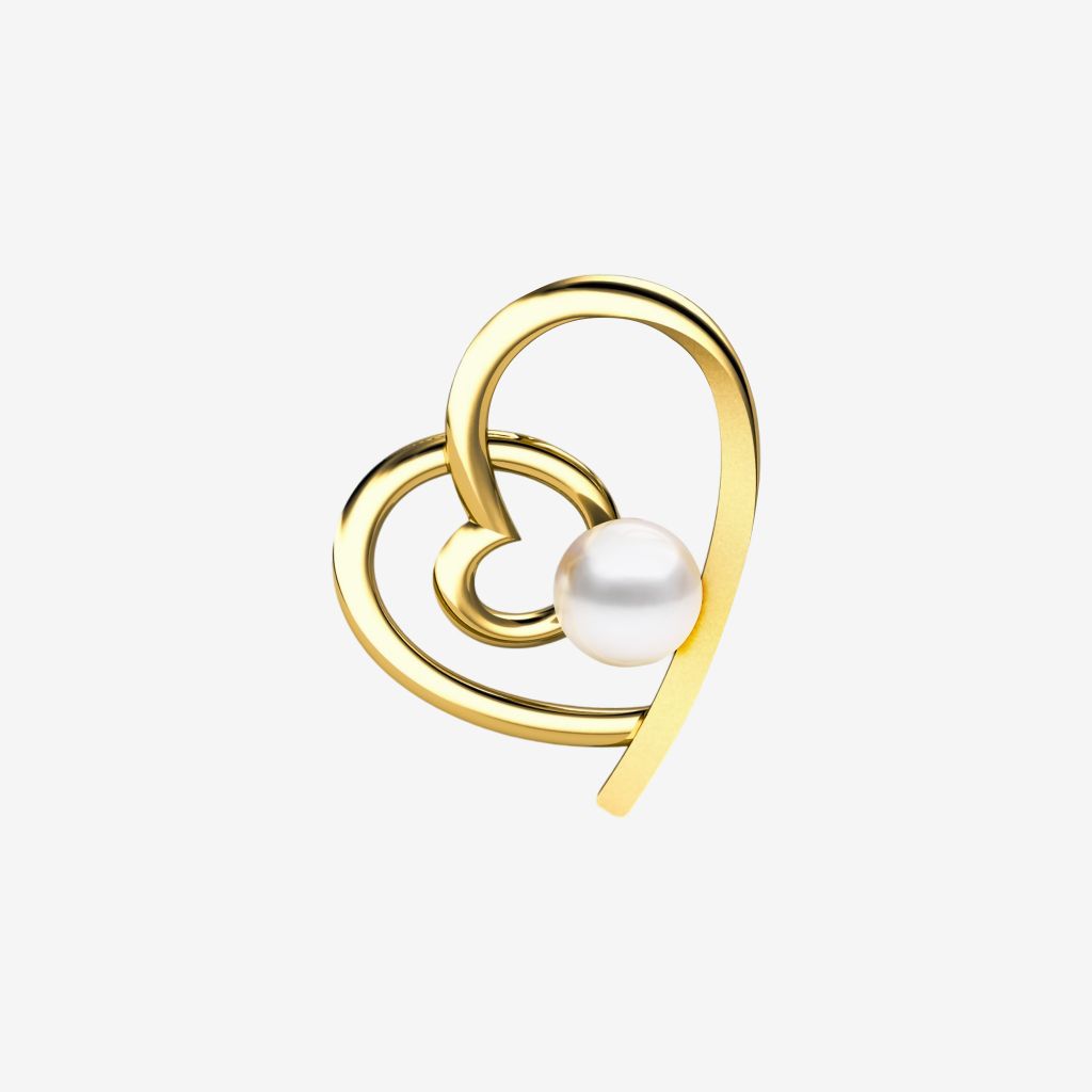  HEART PEARL PENDANT 
