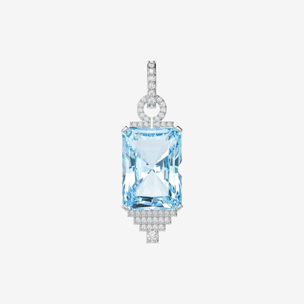  GEMSTONE DROP PENDANT 