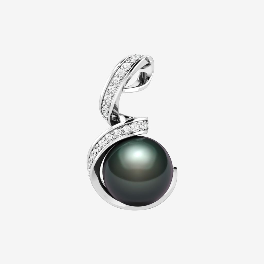  SWIRL PEARL PENDANT 