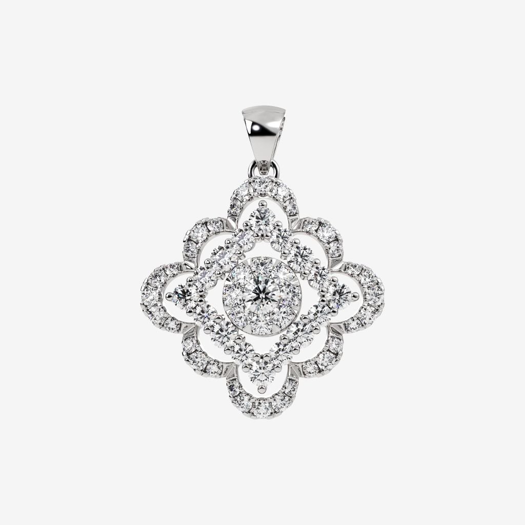 ACCENTED CLUSTER PENDANT 