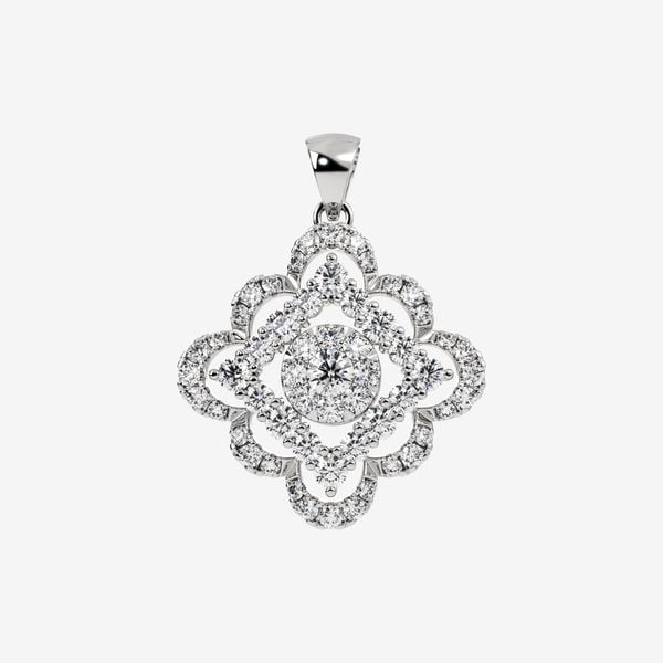  ACCENTED CLUSTER PENDANT 