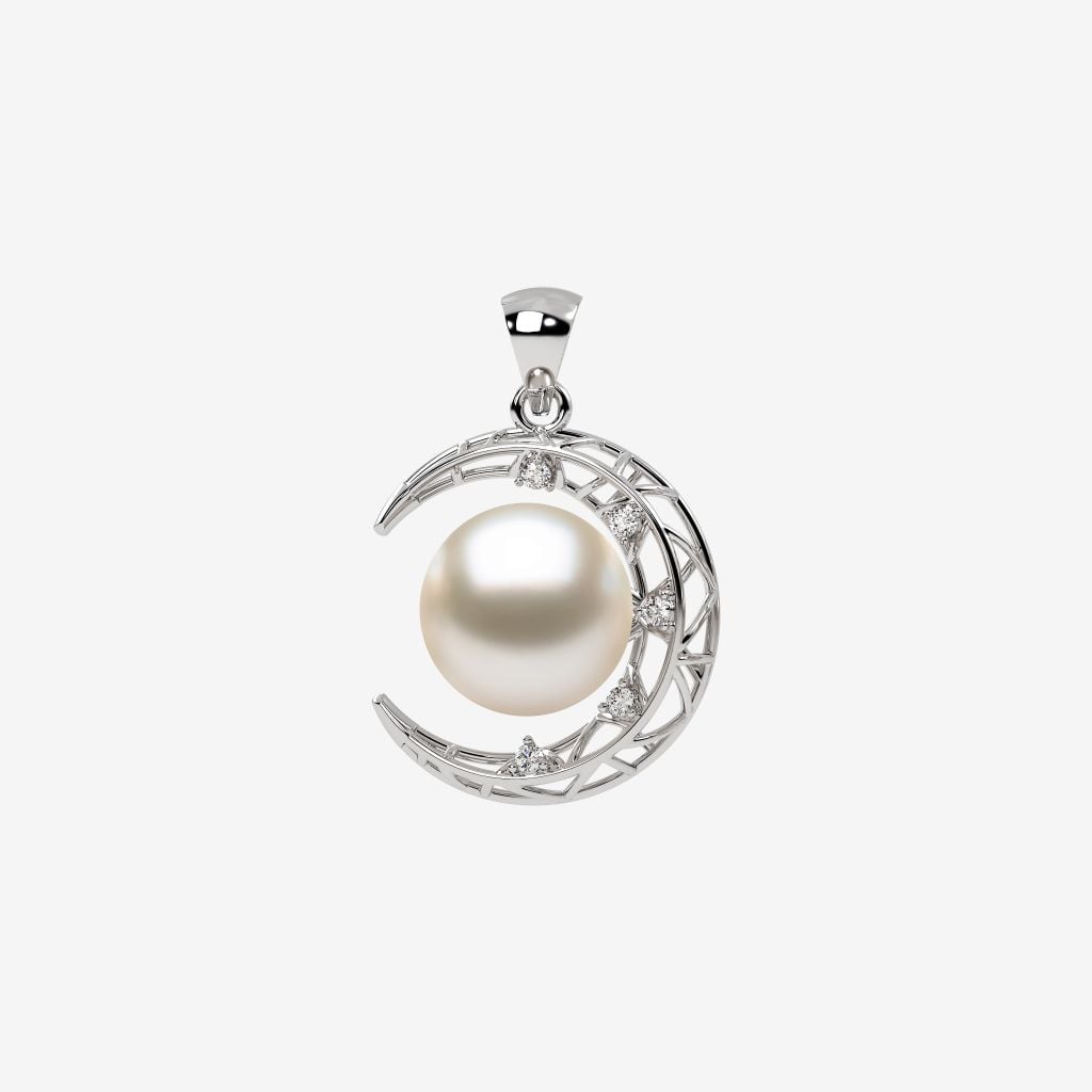  PEARL CRESENT PENDANT 