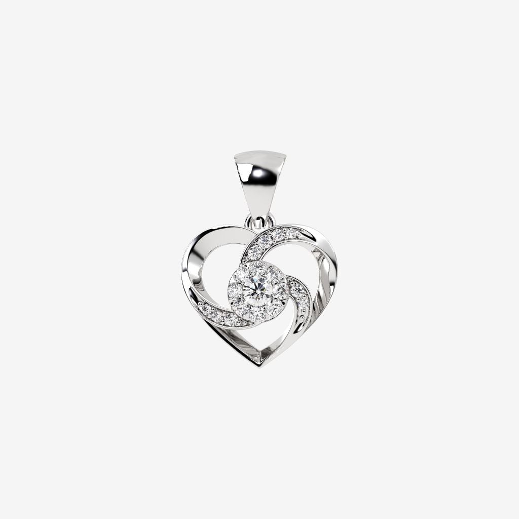  CLUSTER HEART PENDANT 
