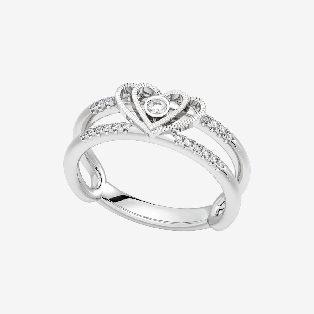  ACCENTED HEART BAND 