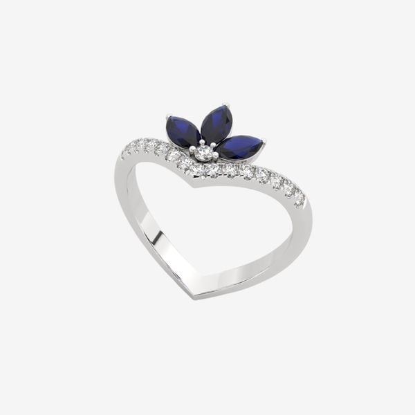  ASYMMETRICAL CONTOUR RING 