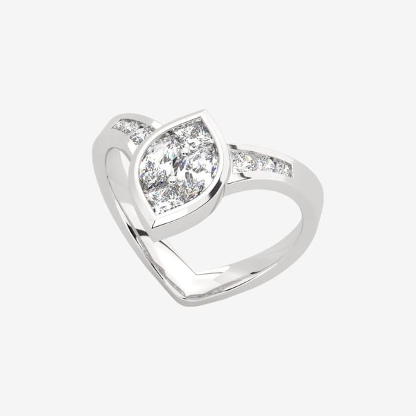  BEZEL-SET CONTOUR RING 