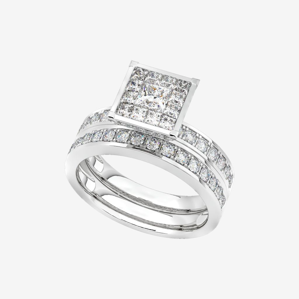  ACCENTED CLUSTER RING 