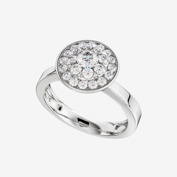  BEZEL-SET CLUSTER RING 
