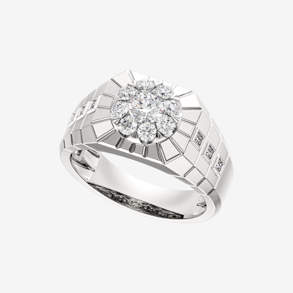  ACCENTED CLUSTER RING 