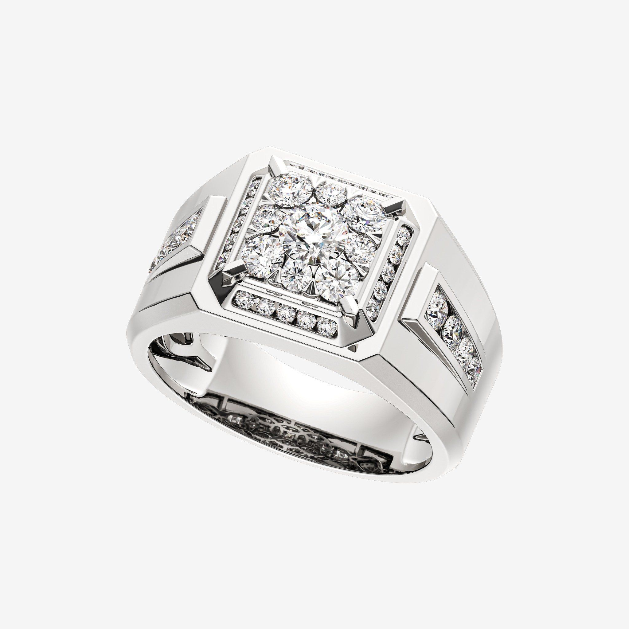 ACCENTED CLUSTER RING