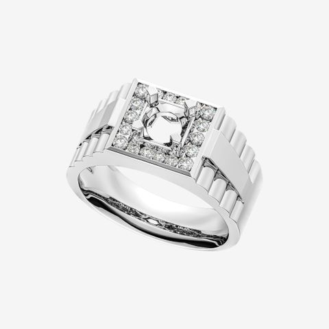 Semi-Set Men's Rings