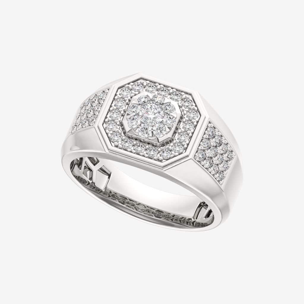  ACCENTED CLUSTER RING 