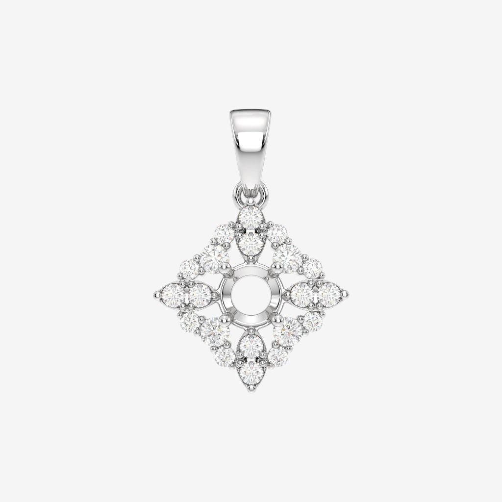  ACCENTED SEMI-SET PENDANT 