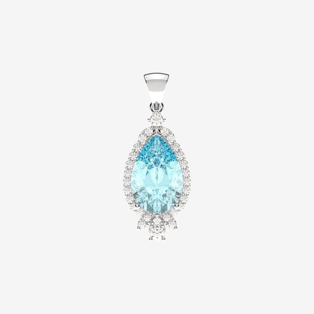  ACCENTED GEMSTONE PENDANT 