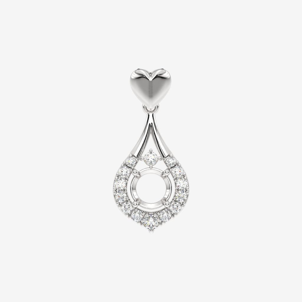  ACCENTED SEMI-SET PENDANT 