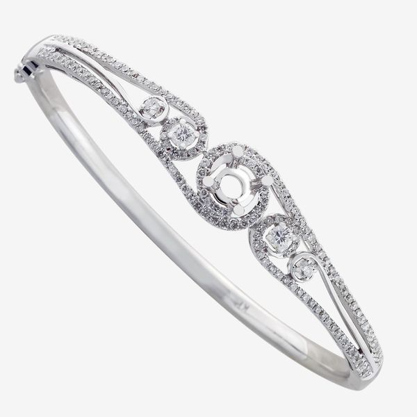  ACCENTED SEMI-SET BANGLE 