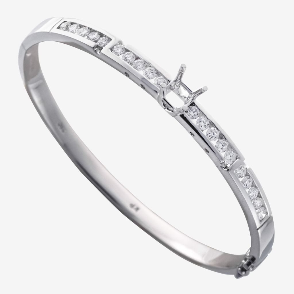  ACCENTED SEMI-SET BANGLE 
