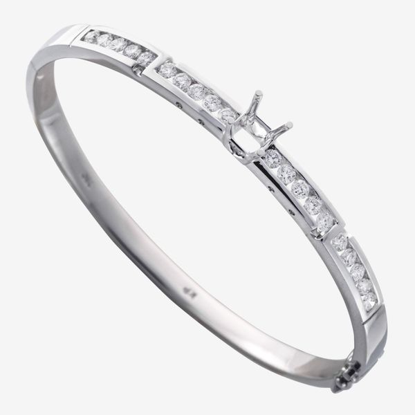  ACCENTED SEMI-SET BANGLE 