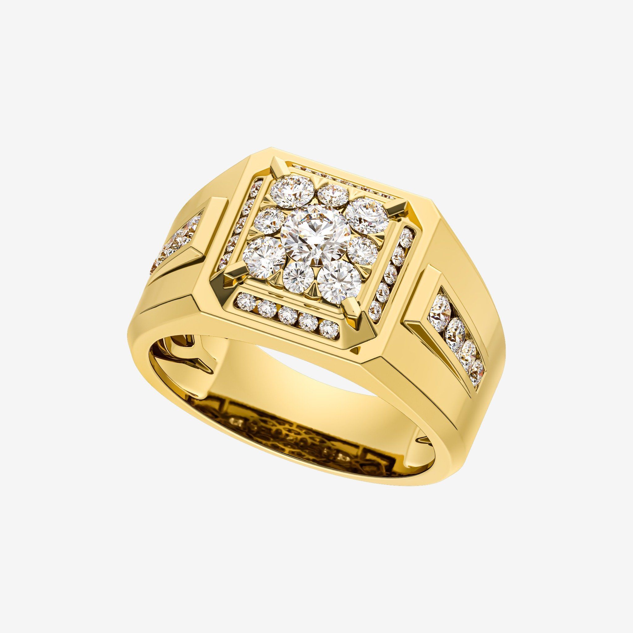 ACCENTED CLUSTER RING