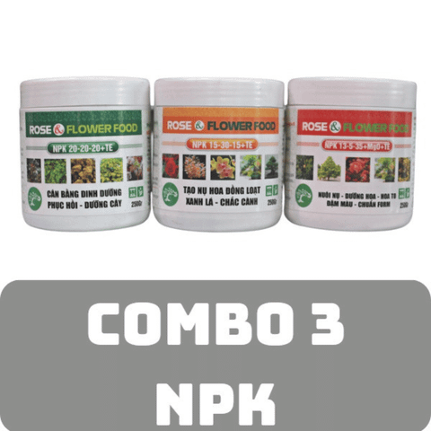 Combo 3 phân bón NPK