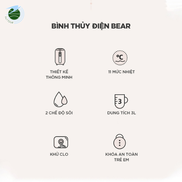  Bình thủy điện Bear KE-B30V1 