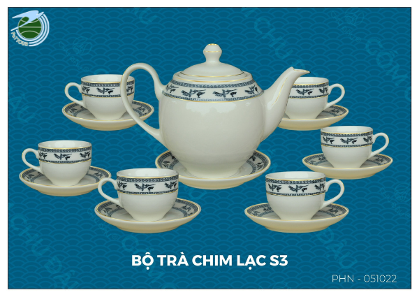  Bộ ấm chén trà Chim Lạc 
