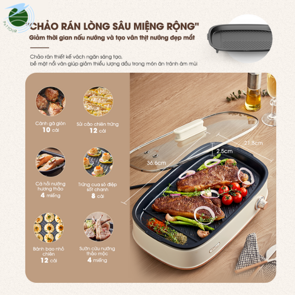  Nổi lẩu nướng 2 khay NL45k 