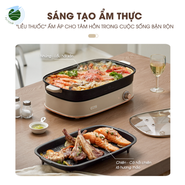  Nổi lẩu nướng 2 khay NL45k 