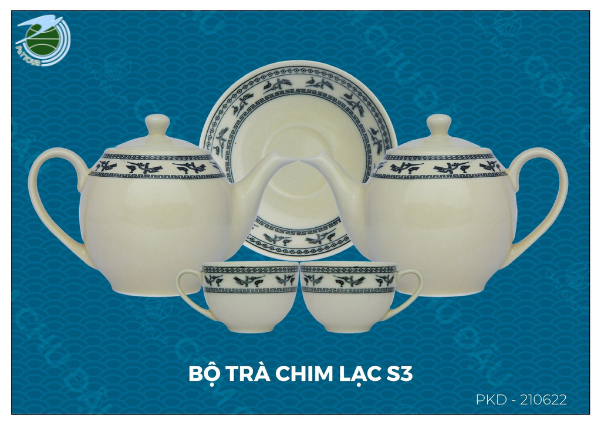  Bộ ấm chén trà Chim Lạc 