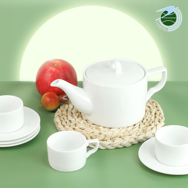  Bộ ấm chén Kim Lai trắng 