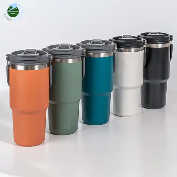  Ly Giữ Nhiệt inox 304 không gỉ sét kèm quai xách và ống hút Mishio size 600ml và 900ml 