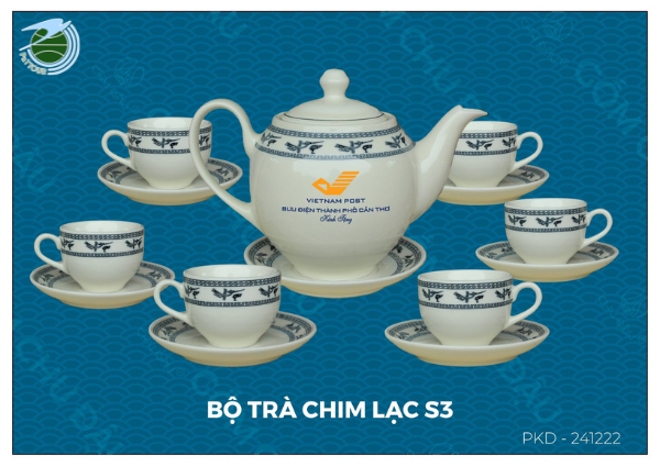  Bộ ấm chén trà Chim Lạc 