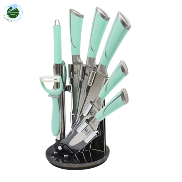  Bộ dao Mishio Scooking 9 món thép không gỉ cao cấp 