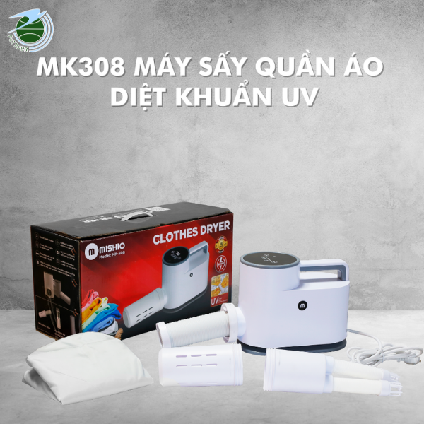  Máy Sấy UV Diệt Khuẩn Quần Áo, Chăn Nệm, Giày Mishio MK308 