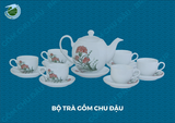  Bộ trà gốm Chu Đậu 