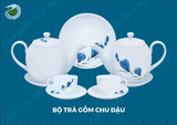  Bộ trà gốm Chu Đậu 