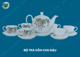  Bộ trà gốm Chu Đậu 