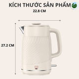  Ấm thuỷ giữ nhiệt 1.7 Lít Mishio MK385 inox 304 
