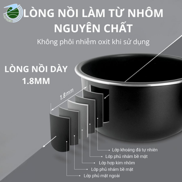  Nồi cơm điện 1.2L Mishio MK387 