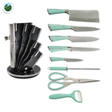  Bộ dao Mishio Scooking 9 món thép không gỉ cao cấp 