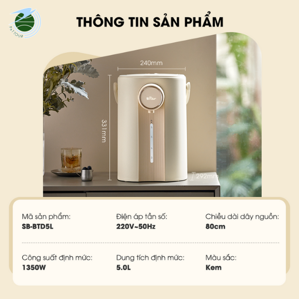  Bình thuỷ điện 5L BTD5L 