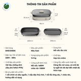  Nổi lẩu nướng 2 khay NL45k 