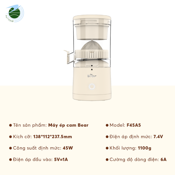  Máy vắt cam Bear ZZJ-F45A5 