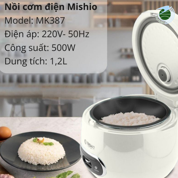  Nồi cơm điện 1.2L Mishio MK387 