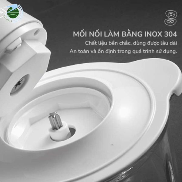 Máy Xay Thịt Đa Năng Mishio MK388 - Cối Thủy Tinh 2L, Xay Nhuyễn Mọi Loại Thực Phẩm, Đa Dụng, Tiện Lợi 