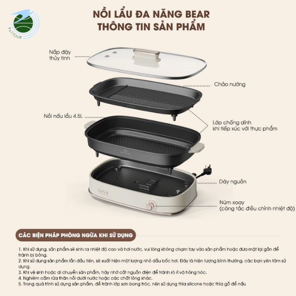  Nổi lẩu nướng 2 khay NL45k 